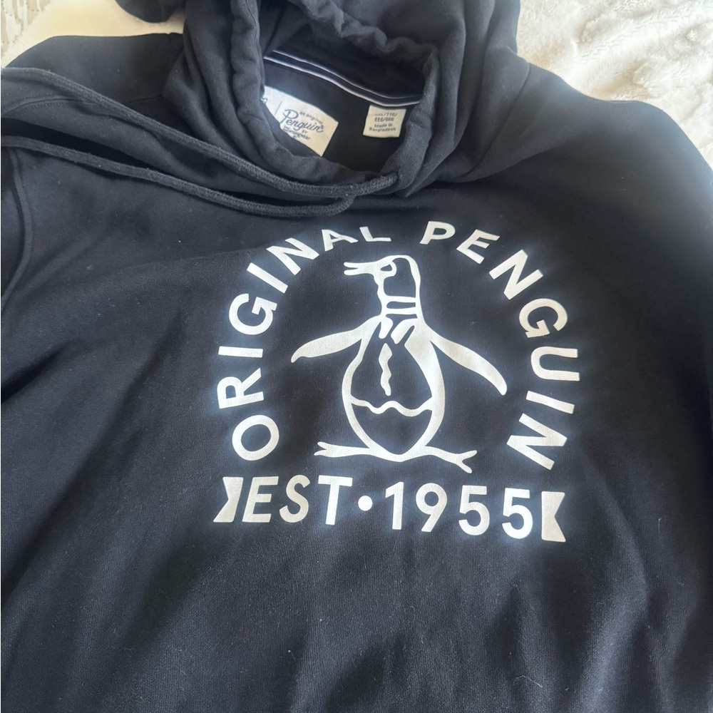 Original Penguin Black Graphic Hoodie